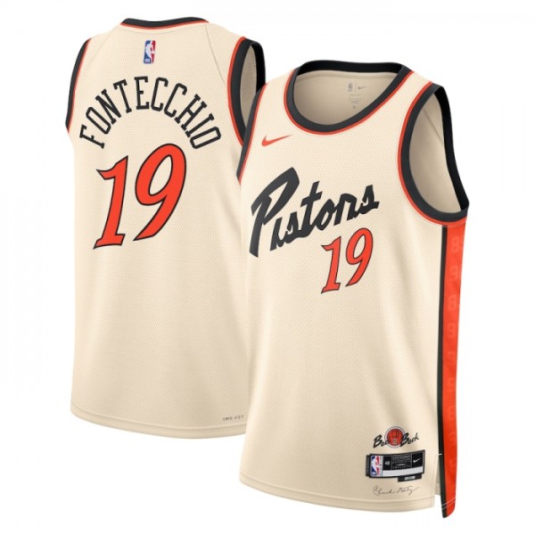 Detroit Pistons Trikot Simone Fontecchio Nike 2024-25 City Edition Weiß Swingman - Herren Detroit Pistons Trikot Simone Fontecchio Nike 2024-25 City Edition Weiß Swingman - Herren